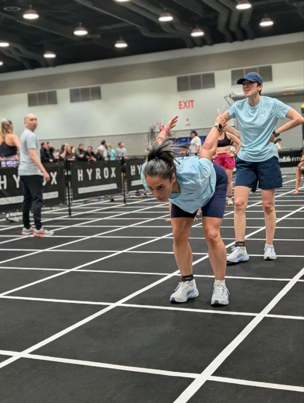 Burpee broad jump start — HYROX Vancouver
