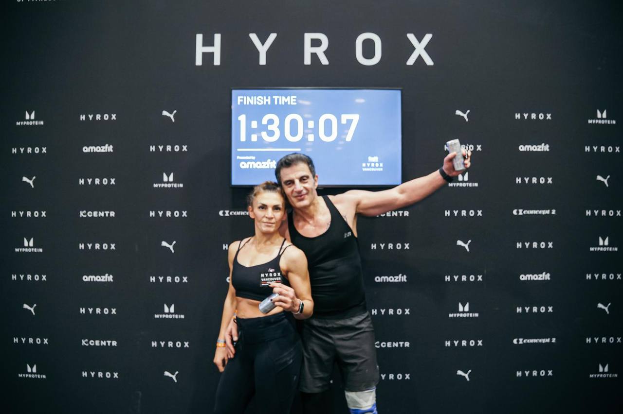 Selfie at HYROX 1:30:07 finish