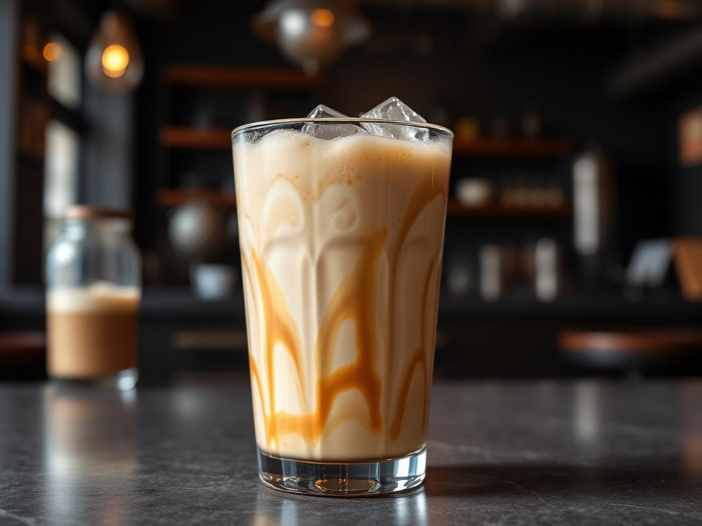 Salted Caramel Protein Iced Coffee